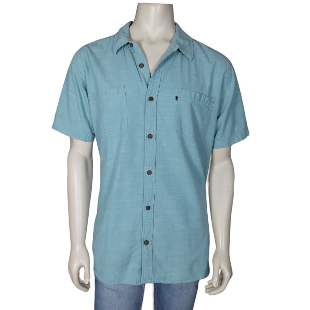 Junk Food Clothing Button Down Shirt Size XL Light Blue